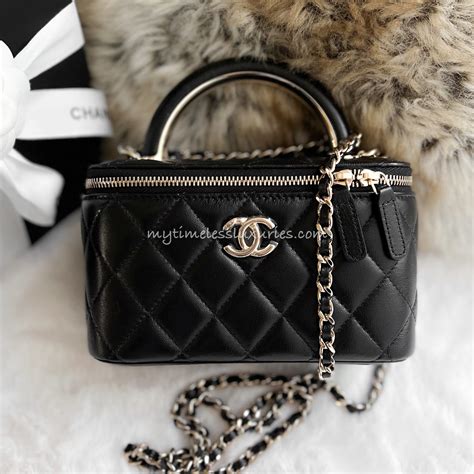 large vanity case chanel|chanel top handle vanity case.